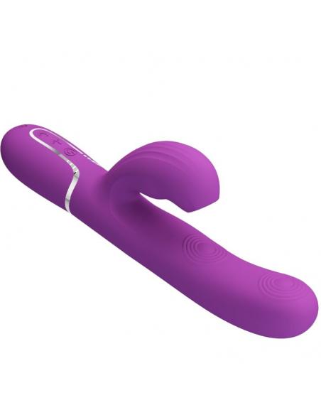 Pretty love - perlita vibrador rabbit multifunción 3 en 1 morado