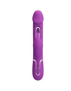 Pretty love - kampas vibrador rabbit multifunción 3 en 1 morado 2