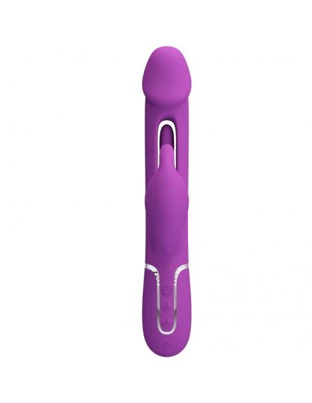 Pretty love - kampas vibrador rabbit multifunción 3 en 1 morado