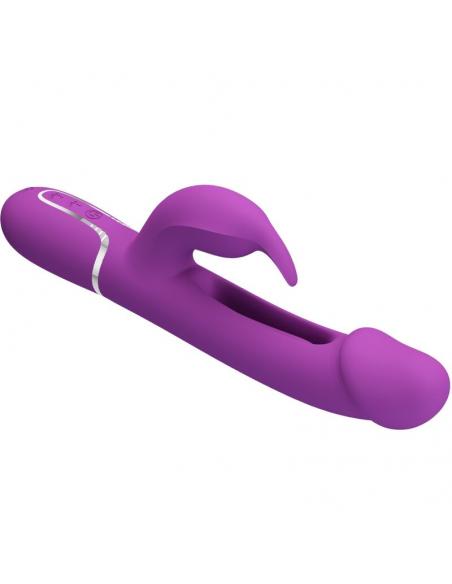 Pretty love - kampas vibrador rabbit multifunción 3 en 1 morado