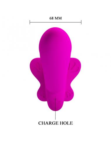 Pretty love - valerie vibrador doble strap-on 12 vibraciones morado