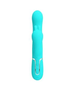 Pretty love - cammy triple vibrador rabbit multifunción 4 en 1 azul 2