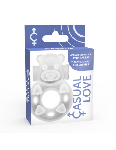 Casual love - 26 anillo vibrador conejito transparente
