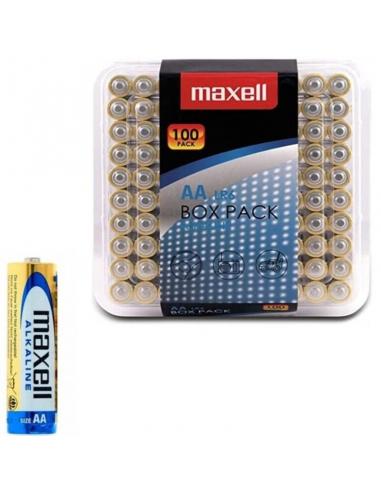 Maxell - pila alcalina aa lr6 pack*100 pilas
