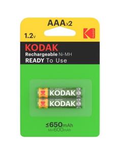 Kodak - pila recargable hr03 aaa 650mah blister*2