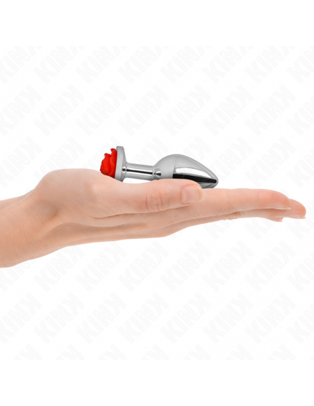 Kink - plug anal rosa roja talla s