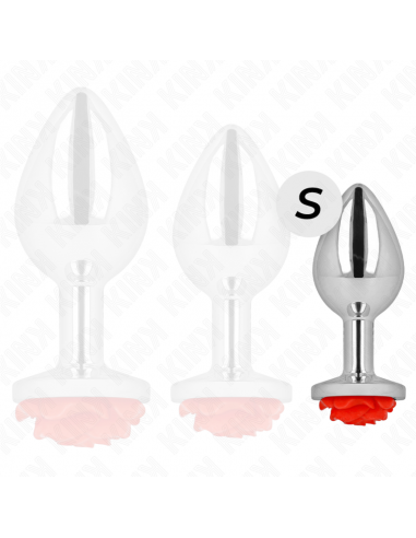 Kink - plug anal rosa roja talla s