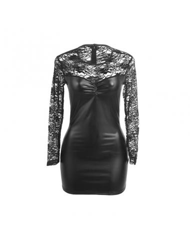 Subblime - 955601 vestido de manga larga con encaje negro l/xl