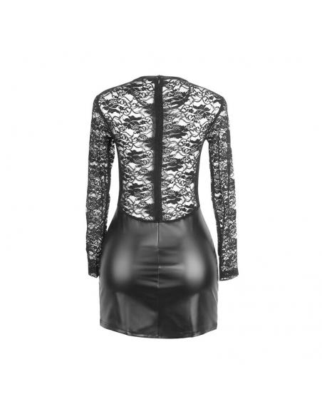 Subblime - 955601 vestido de manga larga con encaje negro l/xl