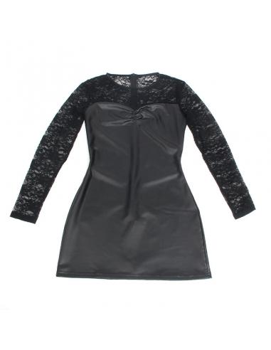 Subblime - 955601 vestido de manga larga con encaje negro l/xl