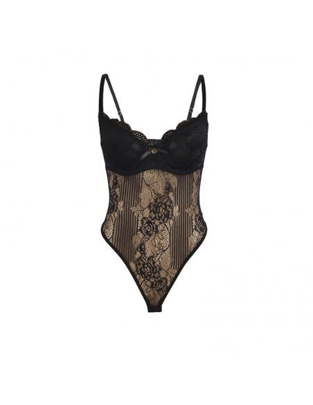 Subblime - 955625 body de encaje con cierre inferior negro l/xl