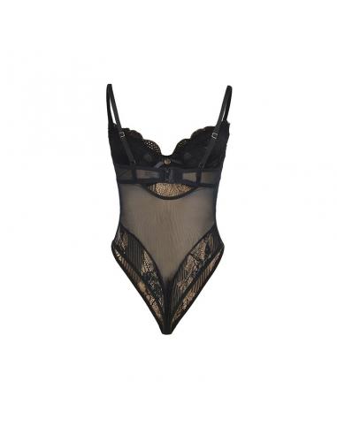Subblime - 955625 body de encaje con cierre inferior negro l/xl