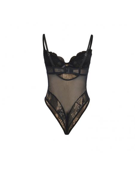 Subblime - 955625 body de encaje con cierre inferior negro l/xl