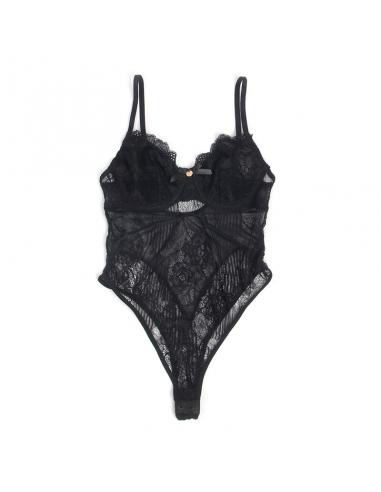 Subblime - 955625 body de encaje con cierre inferior negro l/xl