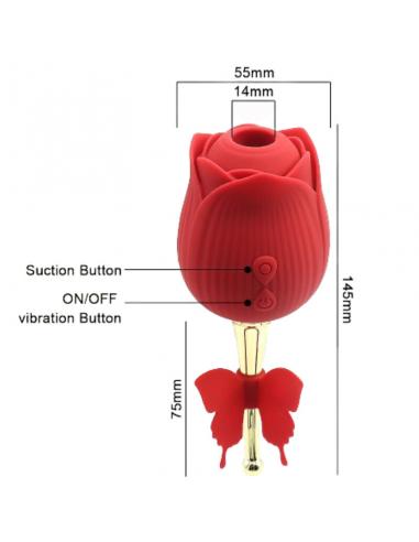 Armony - butterfly flower succionador rojo