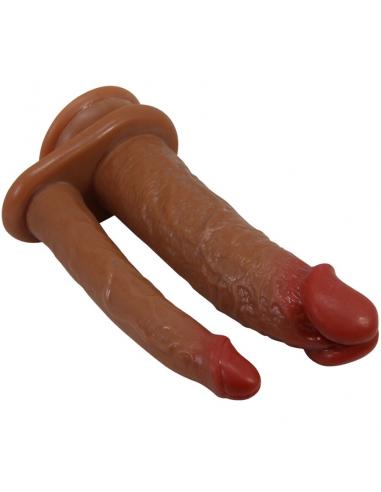 Pretty love - goran doble dildo realístico natural mulato