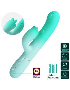 Pretty love - gigi vibrador rabbit multifunción verde agua