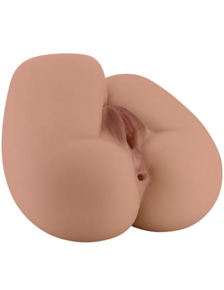 Crazy bull - bernace trasero vibrador con vagina y ano realístico natural control remoto
