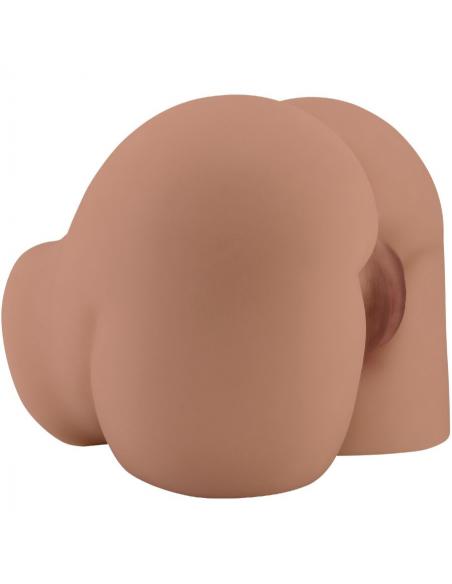 Crazy bull - bernace trasero vibrador con vagina y ano realístico natural control remoto