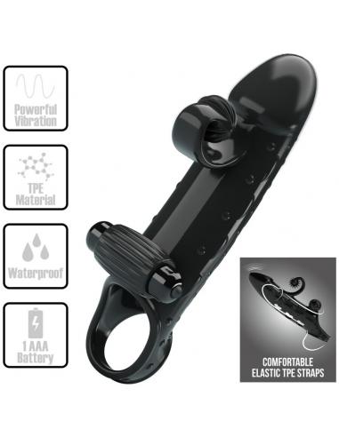 Romance - funda para pene con vibración negro