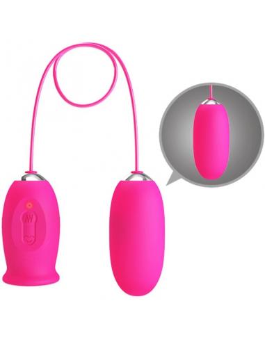 Pretty love - daisy huevo vibrador + lengua estimuladora de clítoris rosa