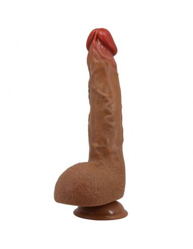 Baile - beautiful wilks vibrador realístico de 5 configuraciones 25 cm mulato