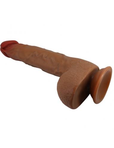Baile - beautiful wilks vibrador realístico de 5 configuraciones 25 cm mulato