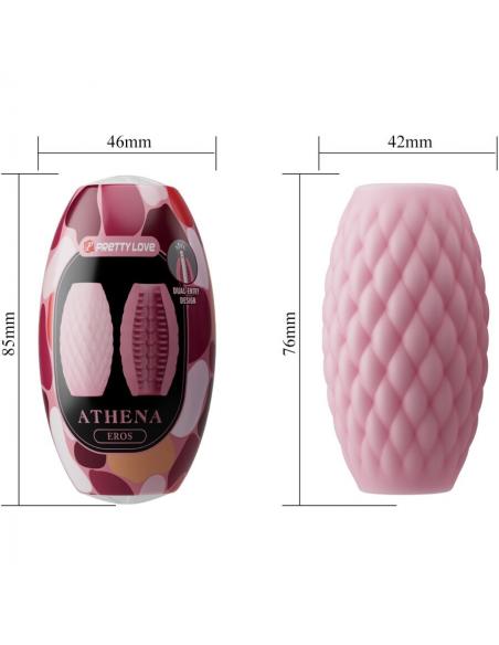 Pretty love - athena eros masturbador masculino silicona rosa