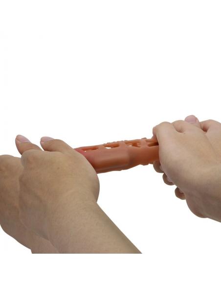 Pretty love - preston funda para pene con vibración de 18 cm