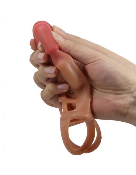 Pretty love - preston funda para pene con vibración de 18 cm