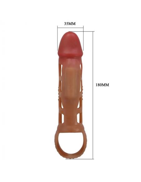 Pretty love - preston funda para pene con vibración de 18 cm