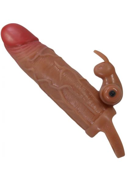 Pretty love - osmar funda para pene + estimulador de clítoris con vibración