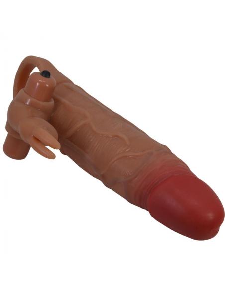 Pretty love - osmar funda para pene + estimulador de clítoris con vibración