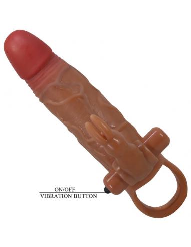 Pretty love - osmar funda para pene + estimulador de clítoris con vibración