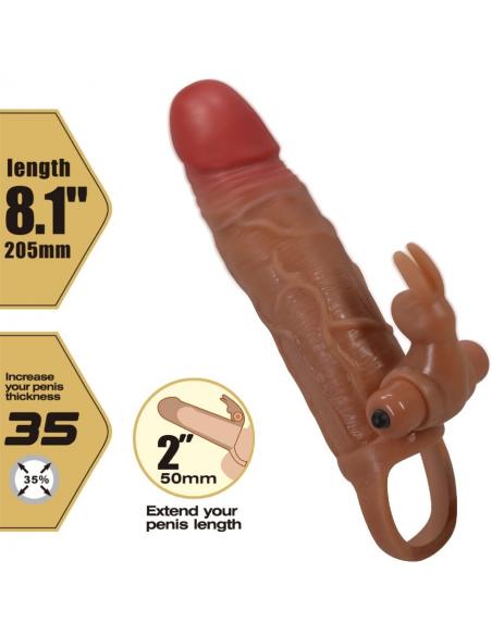 Pretty love - osmar funda para pene + estimulador de clítoris con vibración