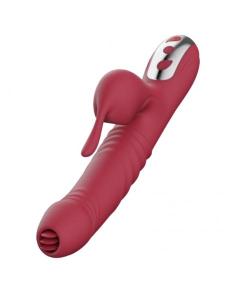 Armony - suck vibrador & succionador con lengua estimuladora burdeos