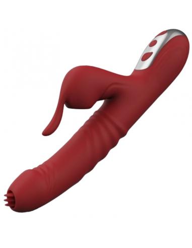 Armony - suck vibrador & succionador con lengua estimuladora burdeos