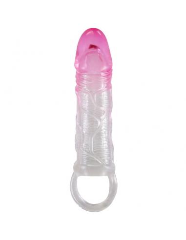 Pretty love - odes funda realística alargadora de 2 cm para pene rosa
