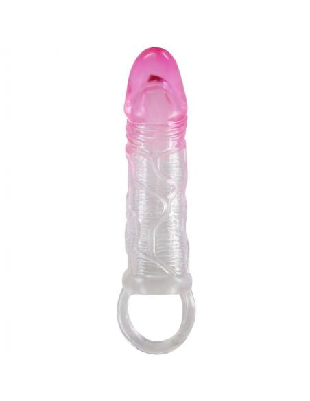 Pretty love - odes funda realística alargadora de 2 cm para pene rosa