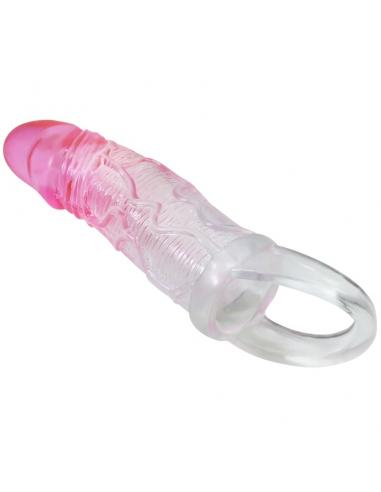 Pretty love - odes funda realística alargadora de 2 cm para pene rosa