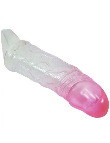 Pretty love - odes funda realística alargadora de 2 cm para pene rosa