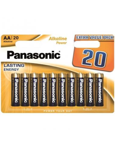 Panasonic - bronze pila alcalina aa lr6 blister*20