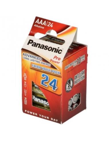 Panasonic - pro power pila alcalina aaa lr03 pack*24