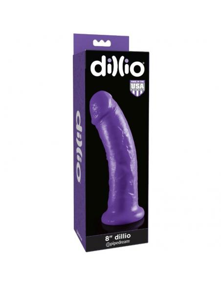 Dillio - dildo con ventosa 20.32 cm lila
