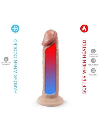 Silexd - pene realístico modelo 2 silicona premium termoreactivo 19 cm