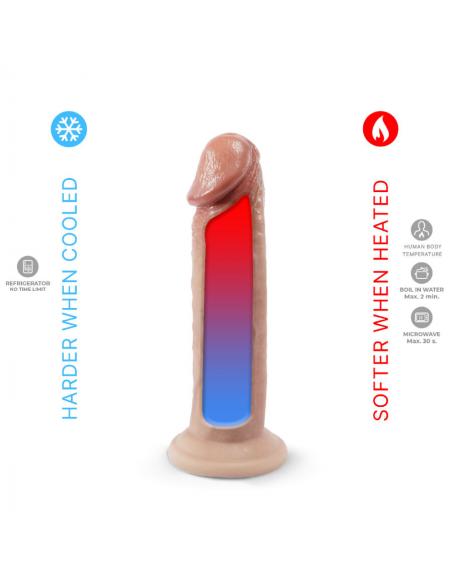 Silexd - pene realístico modelo 2 silicona premium termoreactivo 19 cm
