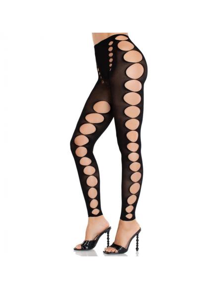 Leg avenue - medias opacas sin tirantes y costuras negro