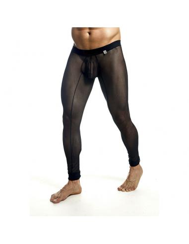 Mob - medias de mallas transparentes negras talla s