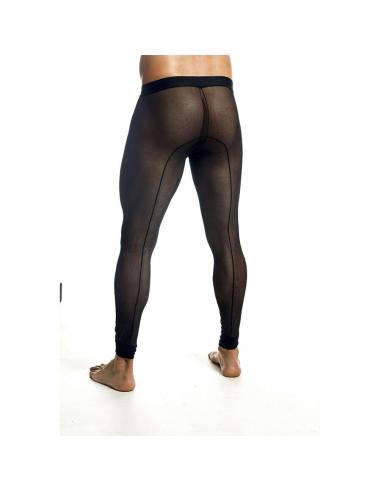 Mob - medias de mallas transparentes negras talla s