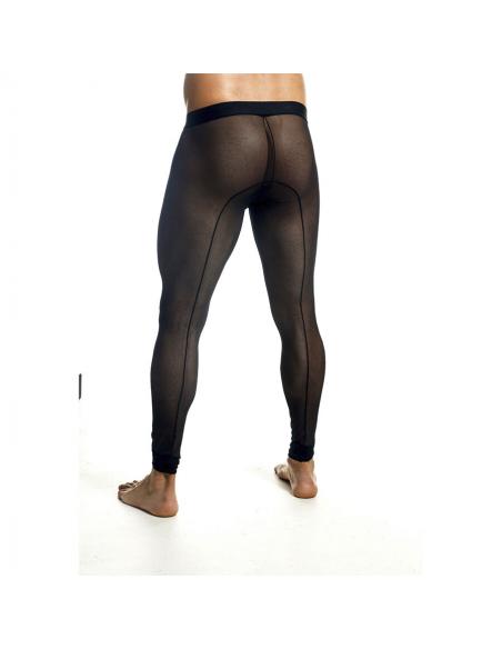 Mob - medias de mallas transparentes negras talla s